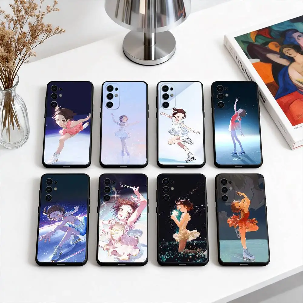 

M-Medalist girl I-Inori Y-Yuitsuka Phone Case Black Silicone Soft For Samsung S25,S24,S21,S22,S23,S30,Ultra,S20,Plus,Fe,Lite