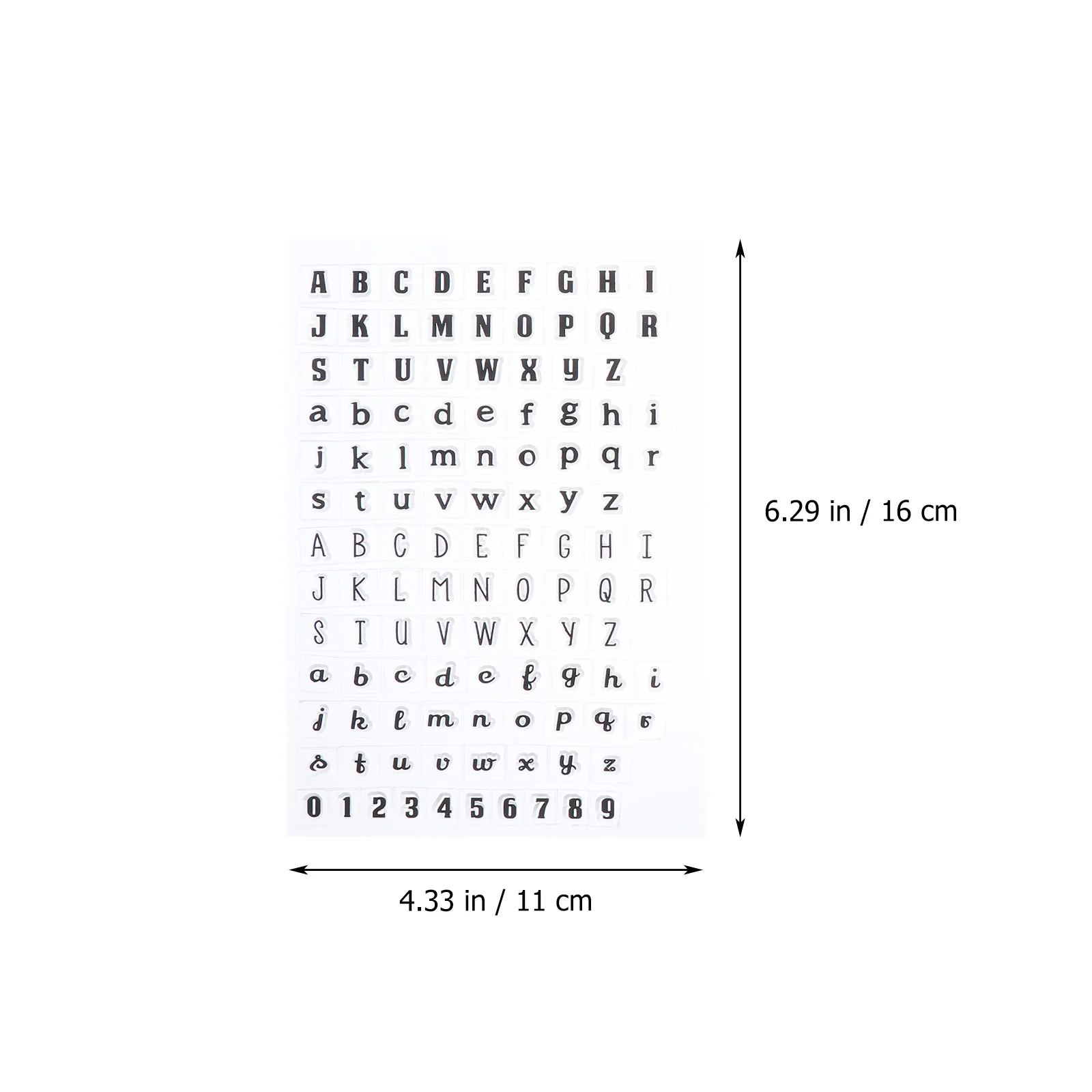 

2 Pcs Alphabet Clear Stamps High Quality Creative Printing Retro Gift Idea Children Attention Scrapbook Gift Tags Photo Albums