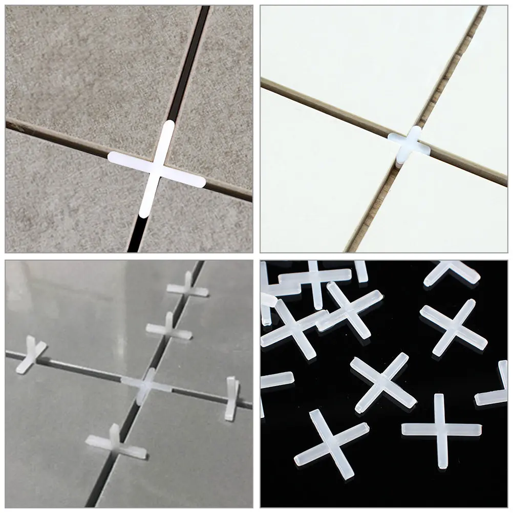 1000Pcs Ceramic Tile Spacers Shaped Floor Spacers Leveling System for Tiles Marble Porcelain Granite Tools for Tiles