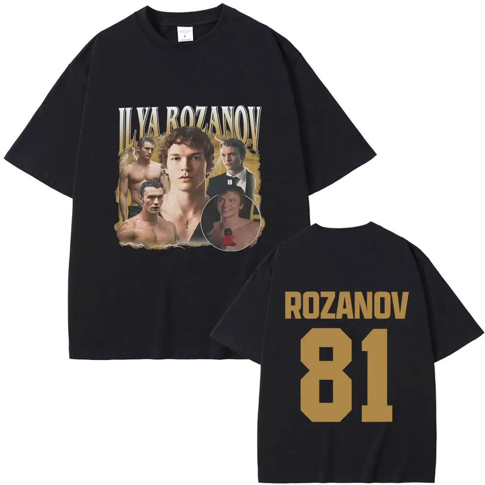 

Heated Rivalry Ilya Rozanov Hollanov 81 Print T-shirt Men Women Casual Oversized Streetwear Male Fashion Vintage Crewneck Tshirt