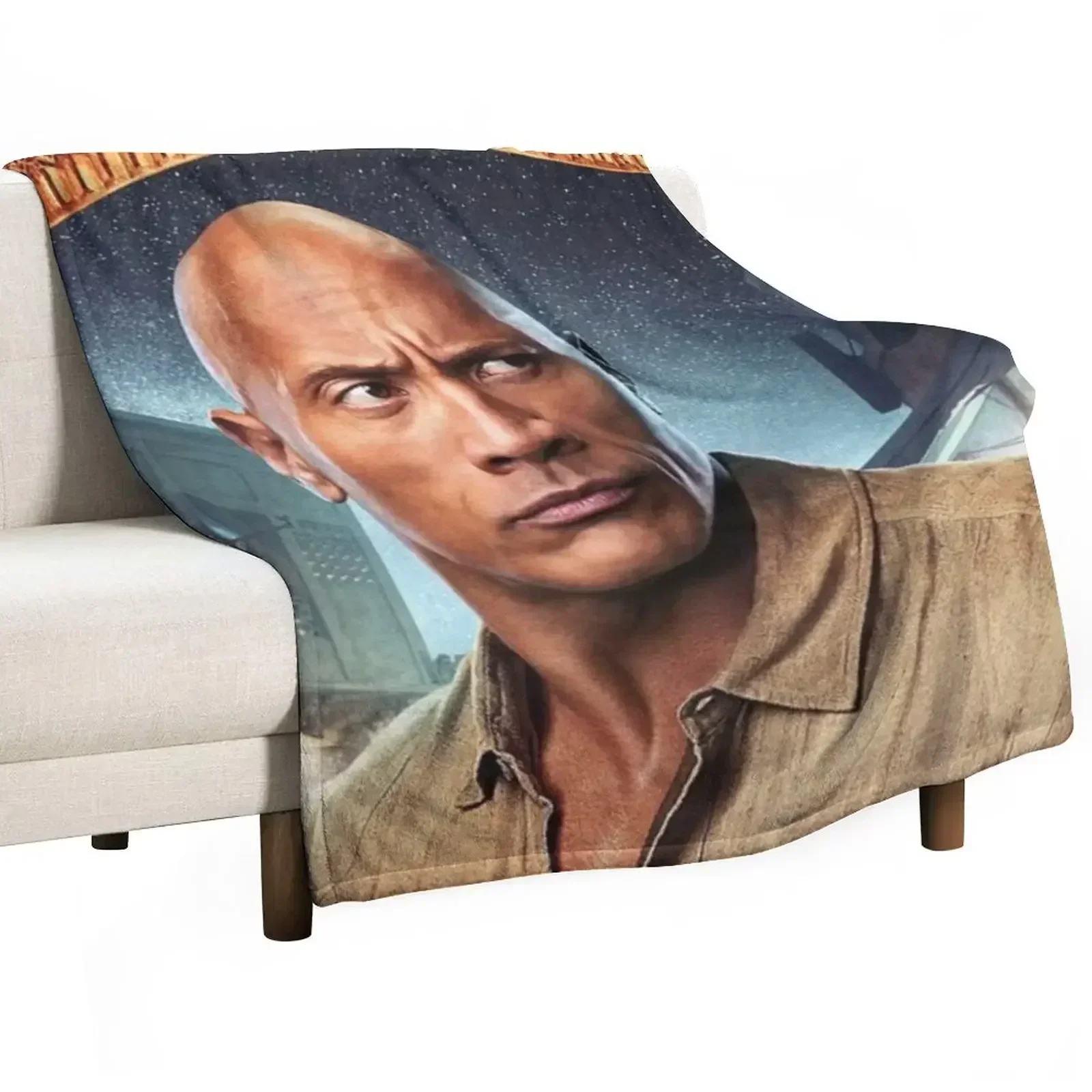 

dwayne johnson Throw Blanket Moving Hairy Thermal For Sofa Thin Blankets