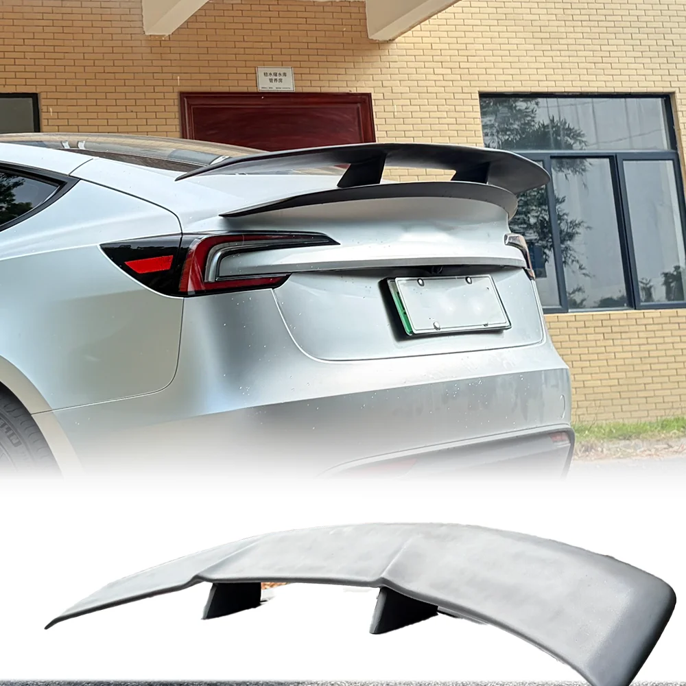 For 19-24 Tesla Model 3 spoilers Novitec style luggage compartment lid decorative tail wing true carbon fiber rear pressure wing