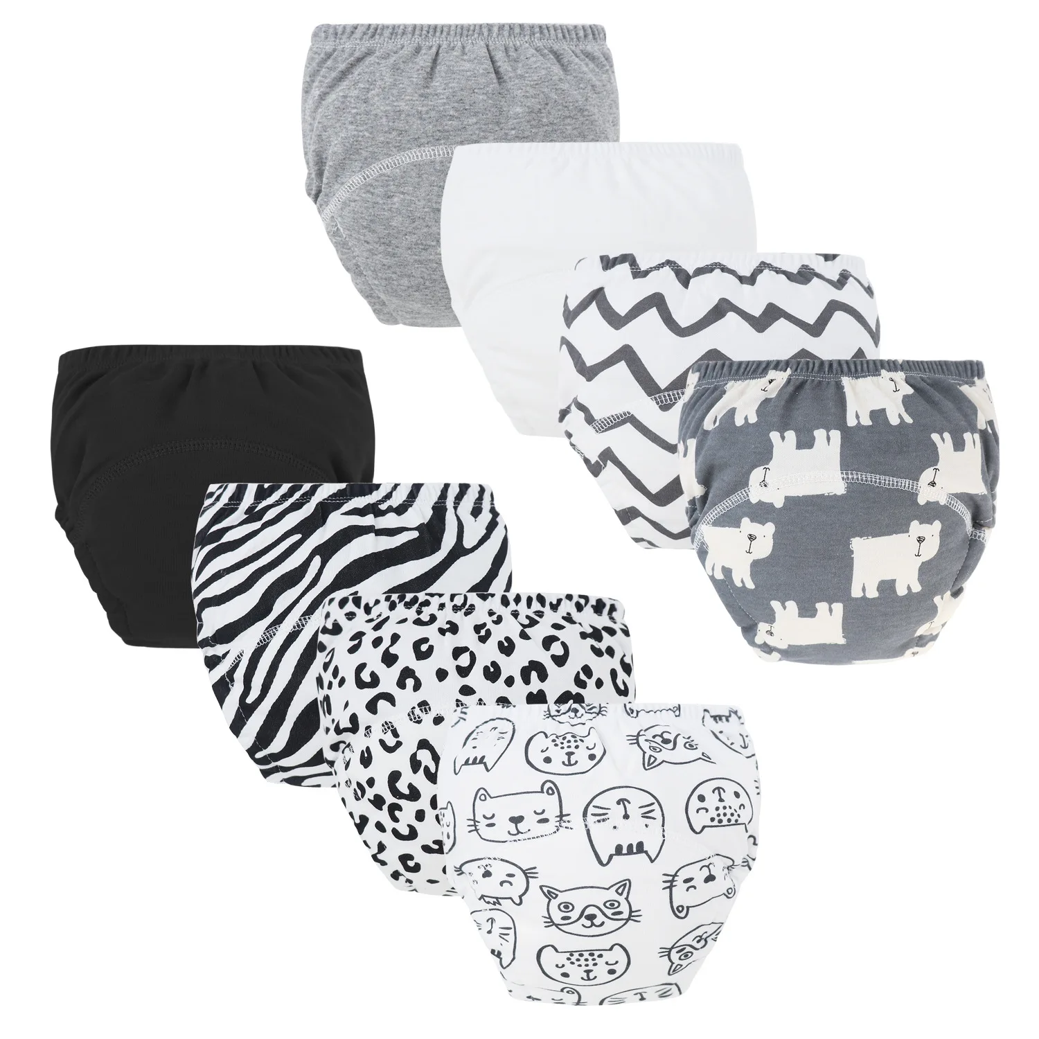 سروال تدريب حفاضات الأطفال للفتيات والأولاد حفاضات قابلة للغسل حفاضات قماشية للرضع قابلة لإعادة الاستخدام ملابس داخلية للأطفال شورت للأطفال الصغار #3