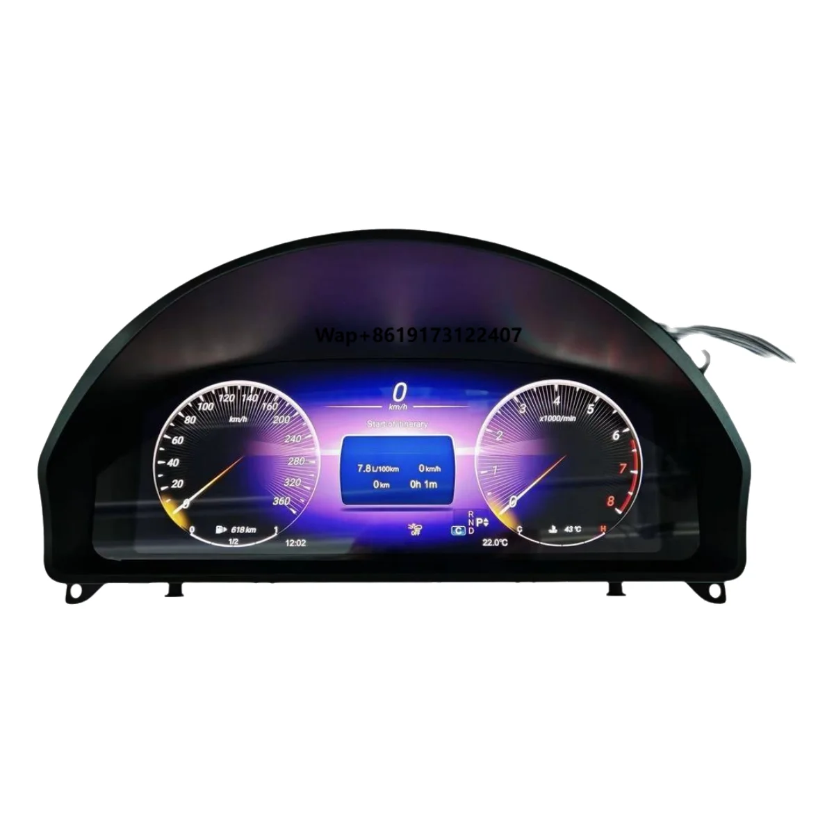 

12.3" LCD Car Digital Dashboard Cluster for GLK NTG4.0/4.5 2008-2015 Virtual Instrument Panel Speedometer Upgrade