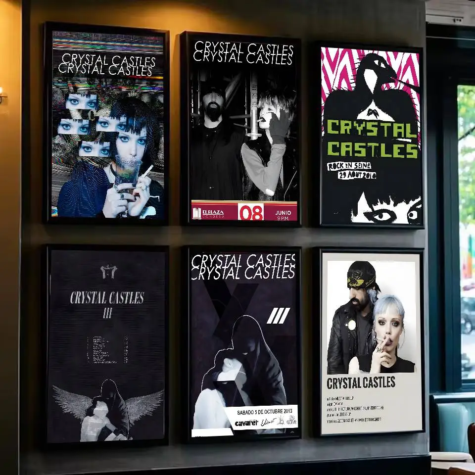 ملصق فني لفرقة الموسيقى C-Castles C-Castles مع مطبوعات هدية تزيين غرفة النوم وغرفة المعيشة #2