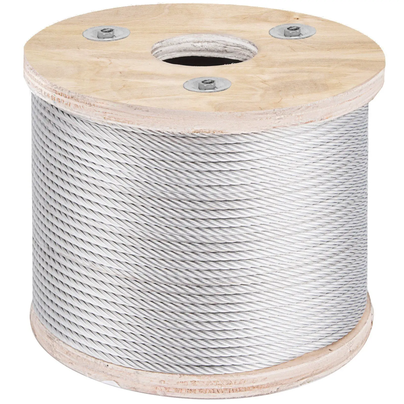 

3/16"x250ft Stainless Steel Cable Railing – 304 Marine Grade, 7x19 Strands, for Decks/Fences/Handrails.