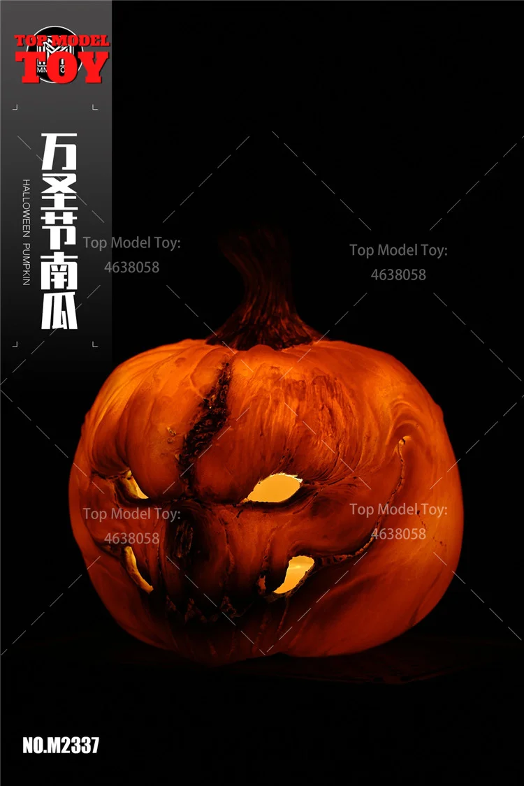 MMMTOYS M2337 1/6 Scale Halloween Pumpkin Miniature Furniture Model for 12 inch Soldier Doll Model Scene Accessory