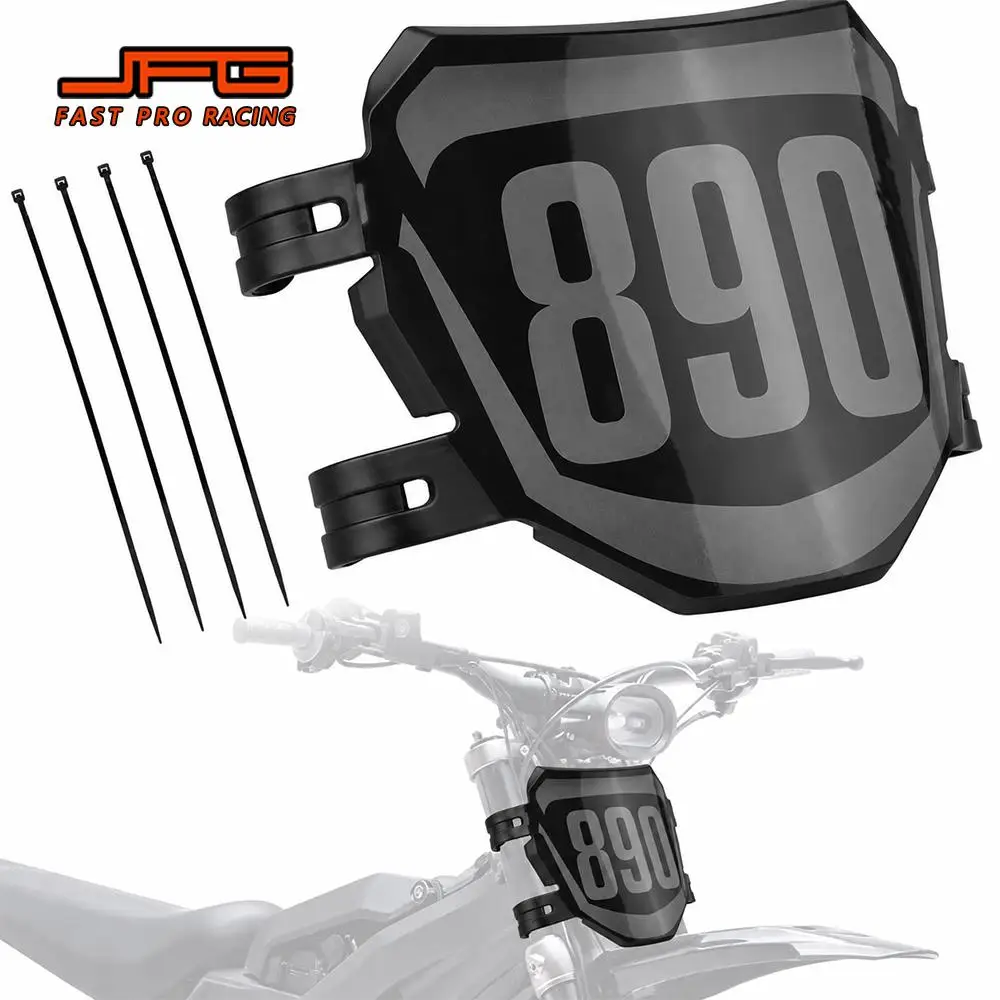 Front License Number Plate With Decal Motorcycle Parts For Surron Lightbee S/X Talaria E ride Pro Ridstar Q20 Yozma IN10 EBike