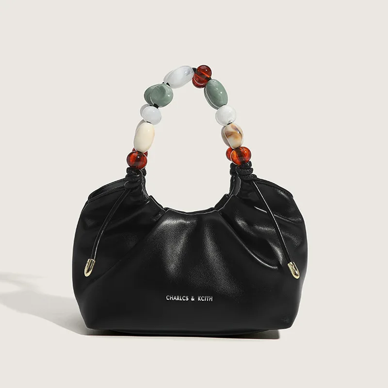 Aprxu 2022 New Women's Bag Tote Bag Summer Large Capacity Handbag Shoulder Bag Women Colorful Beads Handle