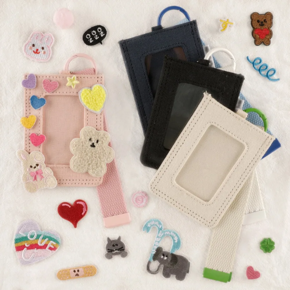 

Cute Colorful DIY Photocard Holder Simple Durable ID Card Cover INS Versatile Bus Card Holder Outdoor