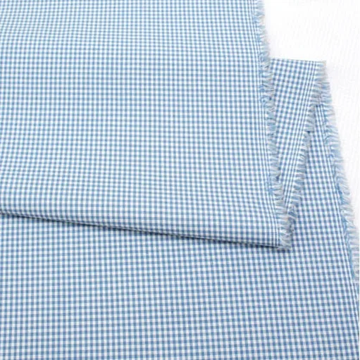 Thickening Lattice Fabric Tablecloth Pillow Sofa Fabricsmall Square Lattice Cloth Pastoral  Fresh Cotton fabric