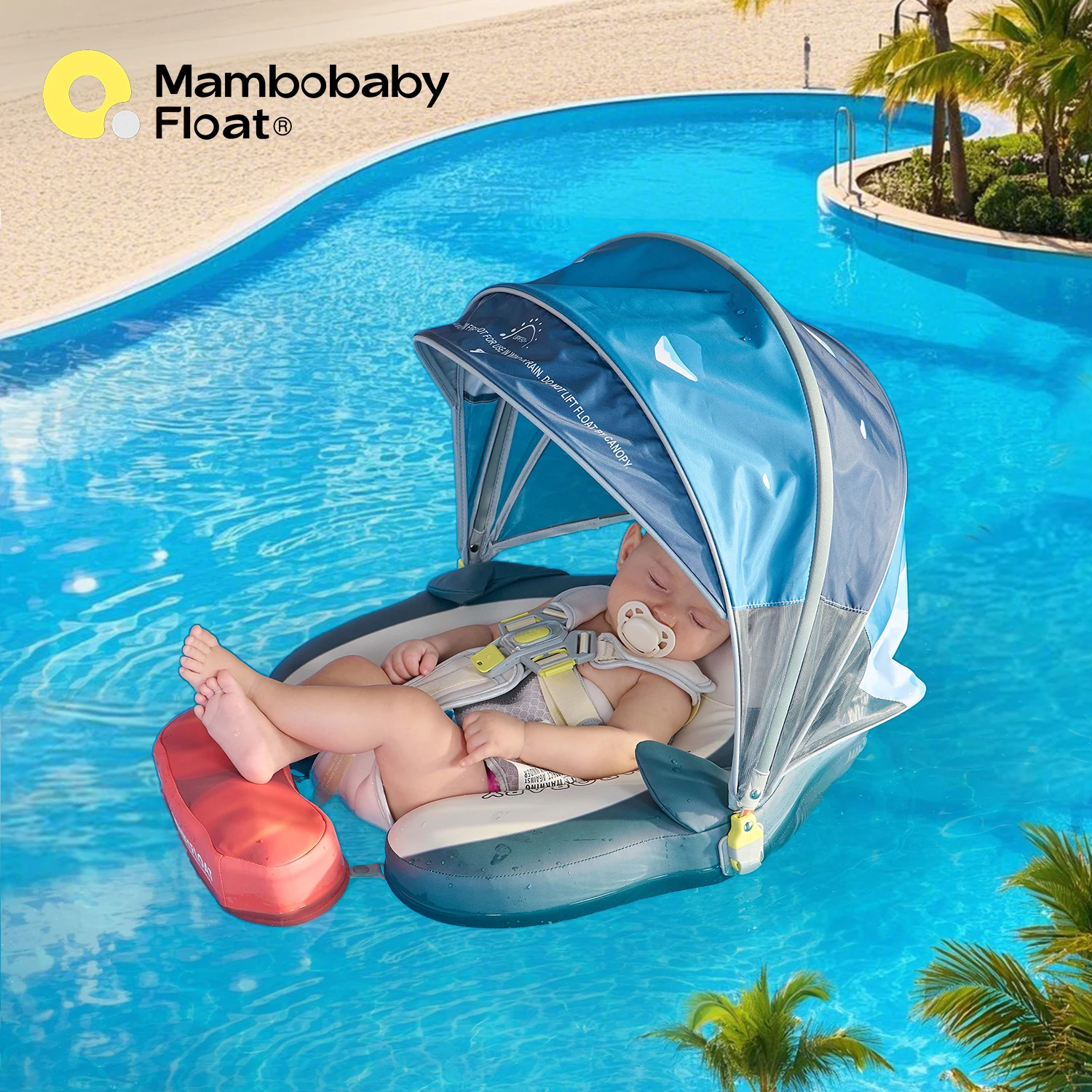 

Mambobaby Float Thoughtfully Made Original Spirit Comfort Skin-friendly Baby Swimming Ring Toddler Pool Float Infant Swim Circle