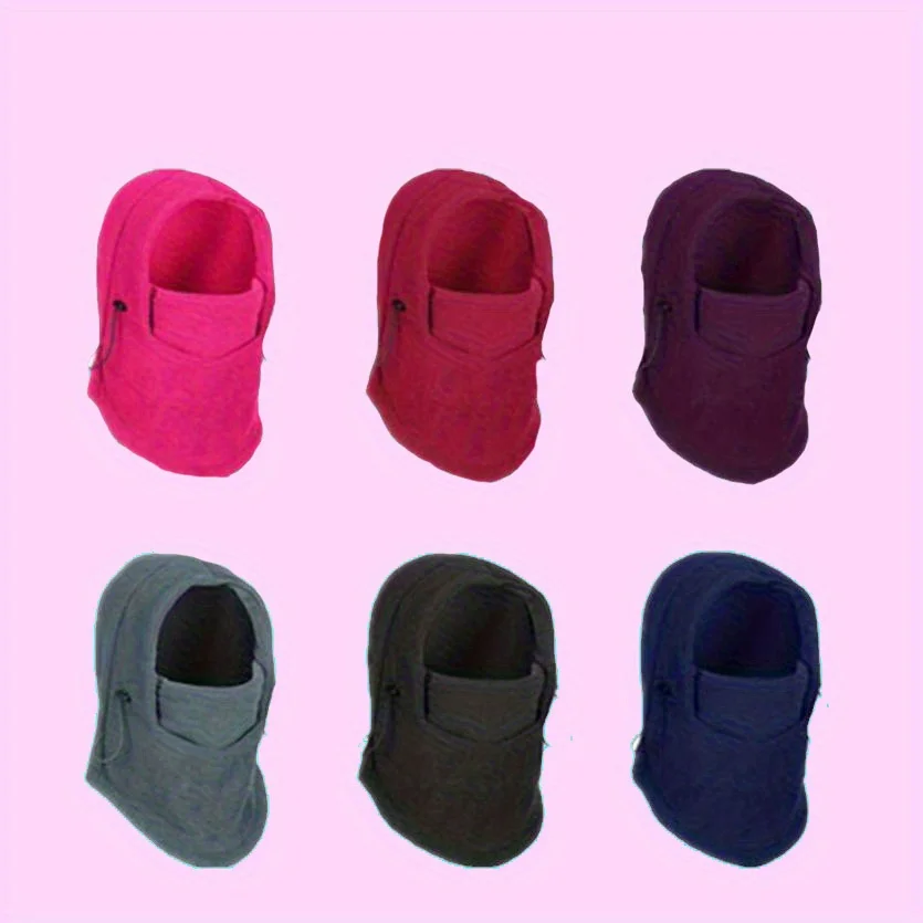 

Winter Hatless Ski Mask Outdoor Cycling Windproof Flying Tiger Hat Fleece Hood Thickened Warm Wind and Snow Hat Mask Hooded Hat