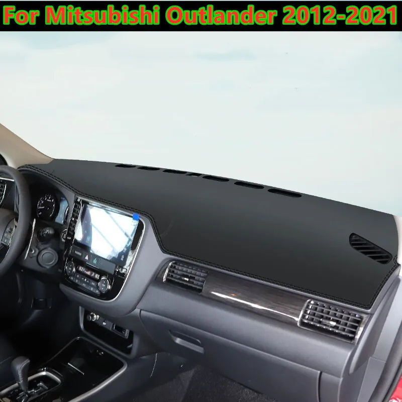 

Для Mitsubishi Outlander 2013-2021 кожаный чехол для приборной панели, защитный коврик для приборной панели