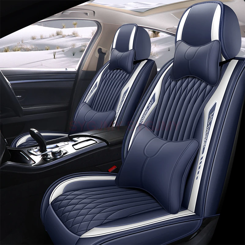 Universal Style Pu Leather 3D Rhombic Car Seat Cover for Buick All Enclave Cascada Encore Lacrosse Excelle Regal TourX