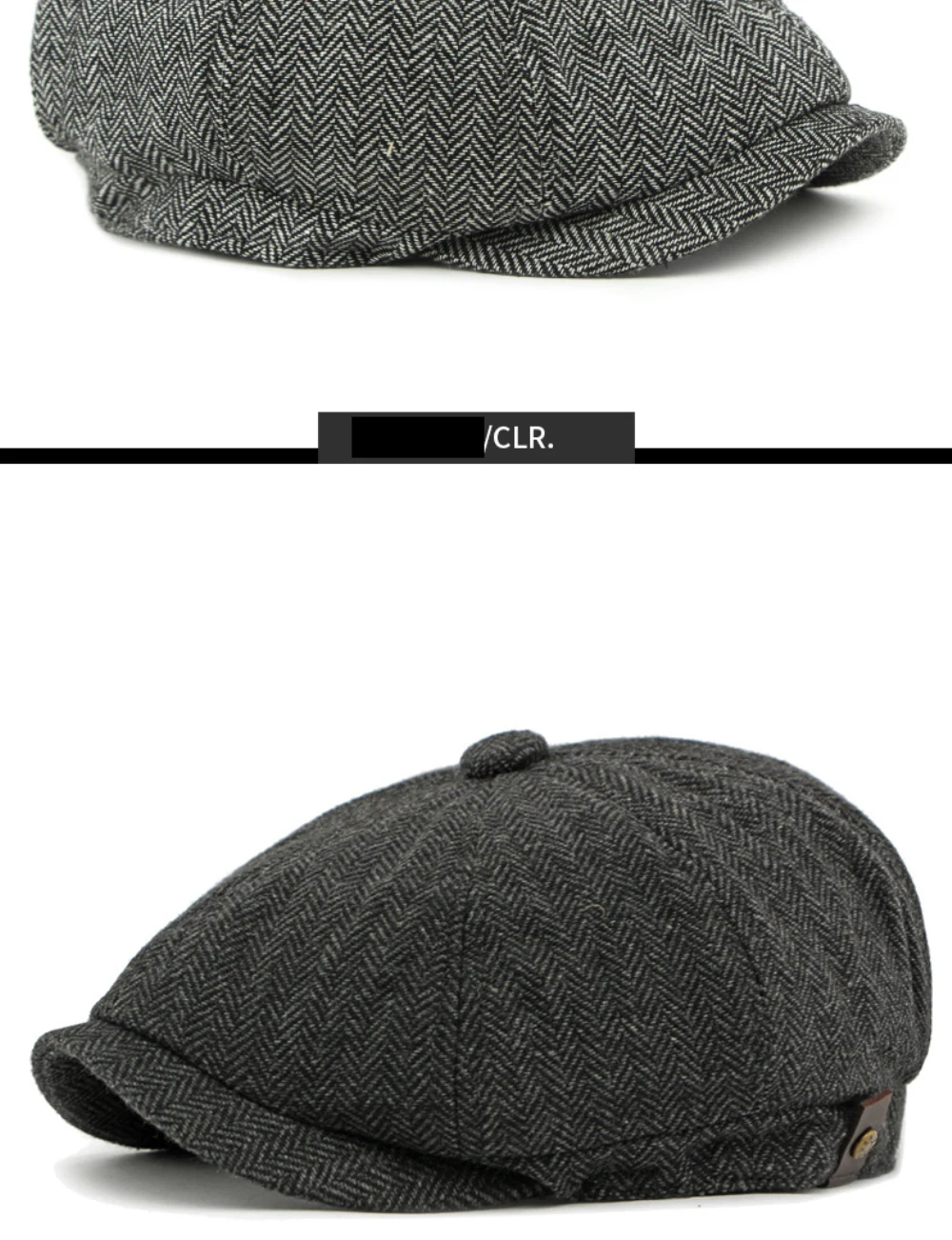 HT4908 Baskenmützen für Männer und Frauen, Vintage-Künstler-Malermütze, Unisex Ivy Flachmütze, Frühling Herbst Gestreifte Achteckige Baskenmütze – Detail 13