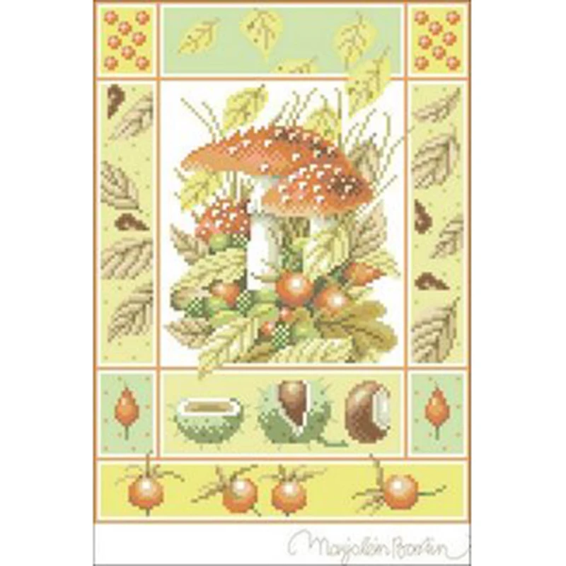 ZZ2465 Kits de broderie au point de croix DIY, ensembles de travaux d'aiguille, fils et accessoires de couture