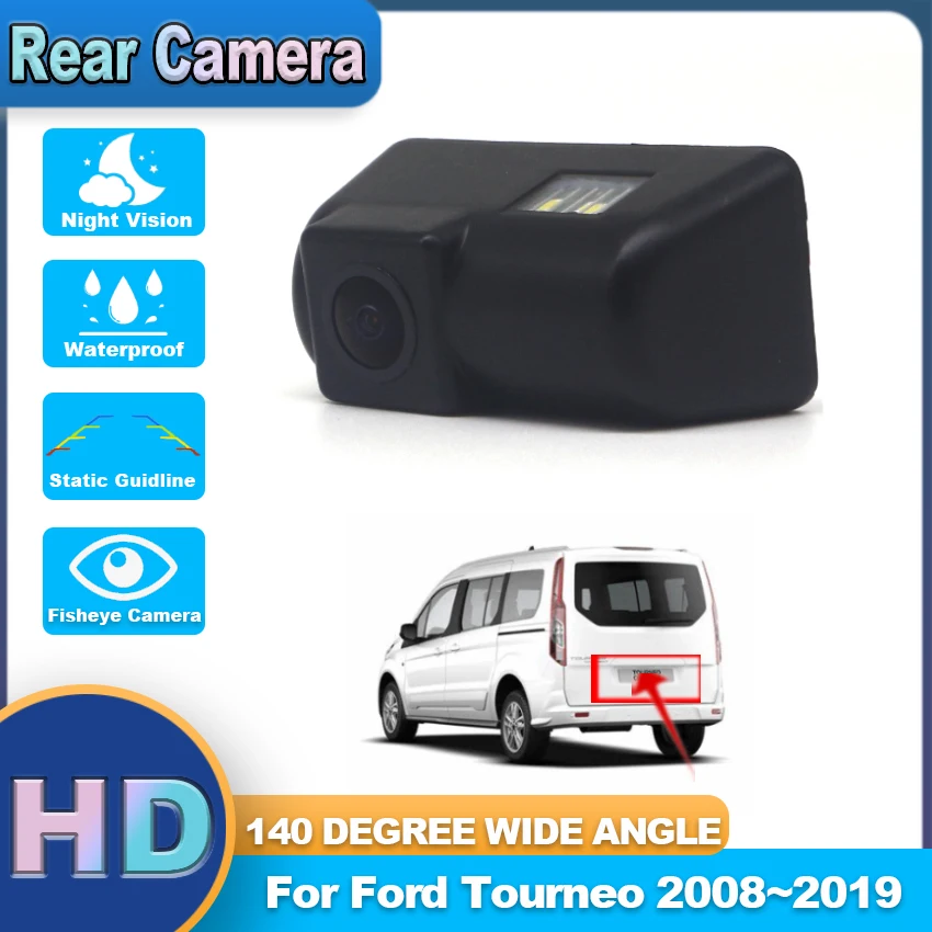 

CCD HD Fisheye Rear View Waterproof High quality RCA Camera For Ford Tourneo 2008~2018 2019 Car Reverse Parking Backup Monitor