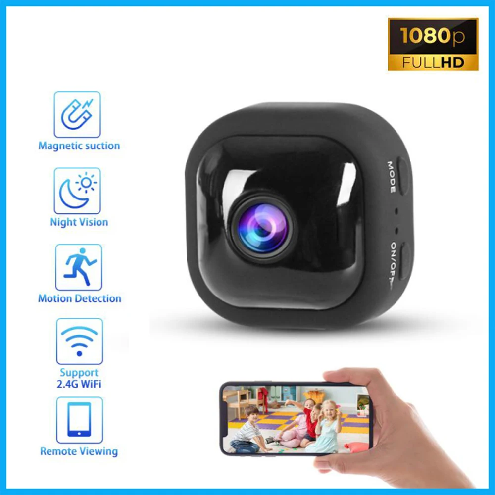 

A10 MINI 1080P Motion Detect Security Camera Smart Home Wireless CCTV Baby Pet Monitor Indoor Night Vision IP Surveillance Cam