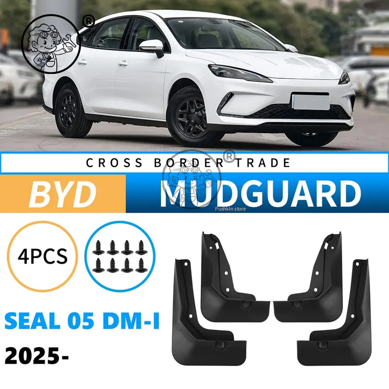 

For BYD Seal 05/Seal 5 DM-i 2025 + Car Styling Front Rear Wheel Splash Fender Mudguard Anti Mudflap Cover Accessories Auto Part