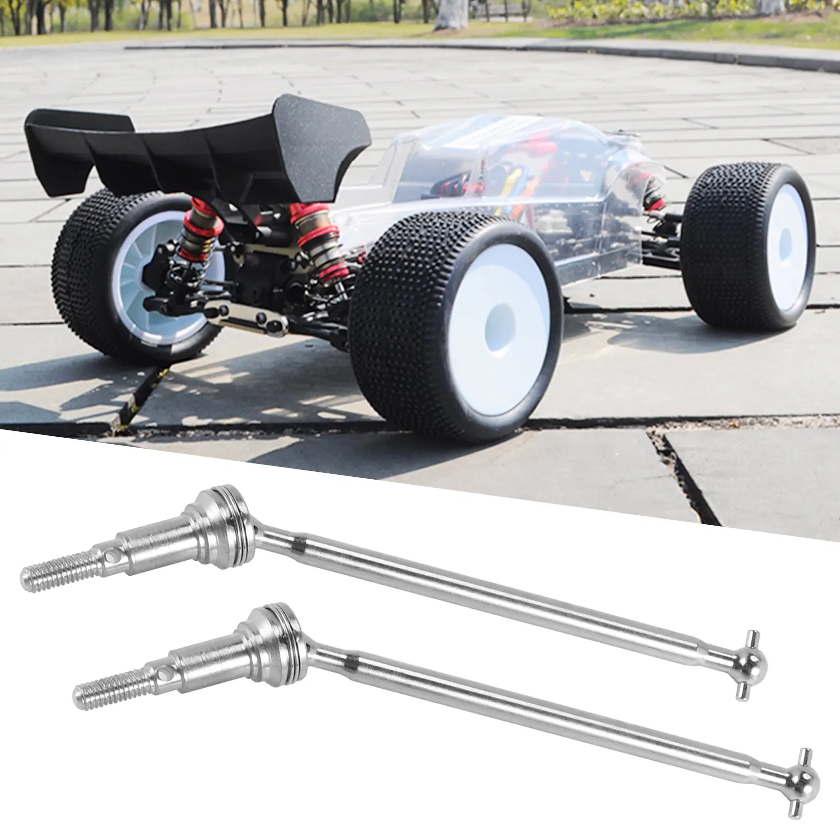 

ABJL-2Pcs Metal Front CVD Universal Drive Shaft 25-WJ03 For Hosim XLH 9125 RC Car Spare Parts Upgrade Accessories