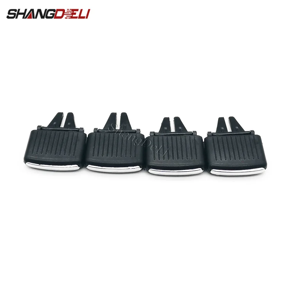 

4PCS Car Vent Grille Adjustment Paddle Front Dashboard A/C Vent Outlet Clip Tab Fit for Golf 5 Jetta MK5