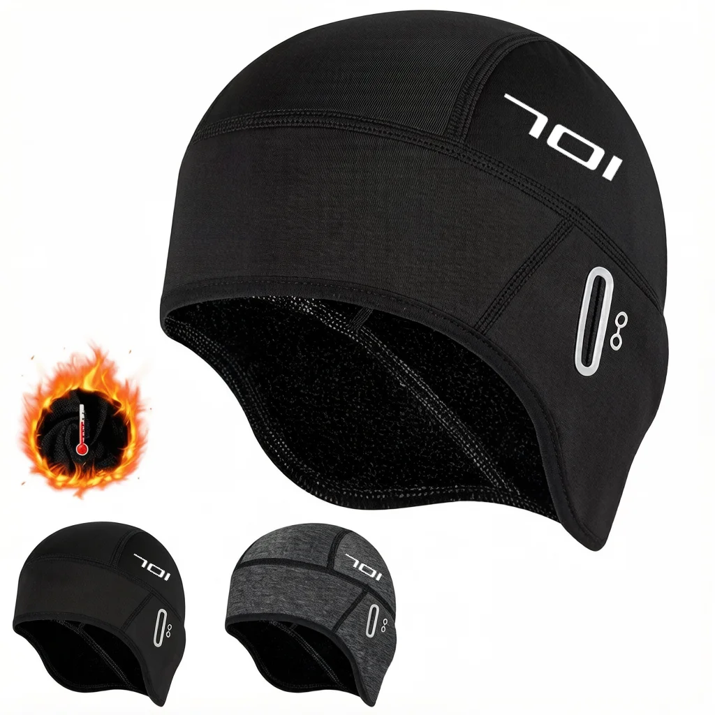 For Husqvarna Svartpilen 401 250 701 Motorcycle Winter Thermal Cycling Cap Outdoor Under MTB Helmet Liner
