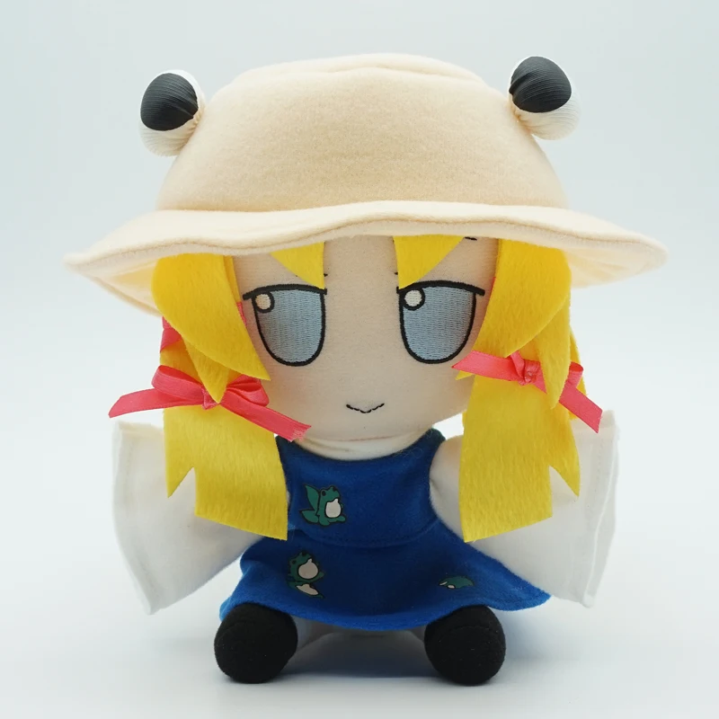 Moriya Suwako Cosplay Almofada para Meninos e Meninas, Bonitos Adereços De Pelúcia, Sentado, Presente De Natal, 20cm