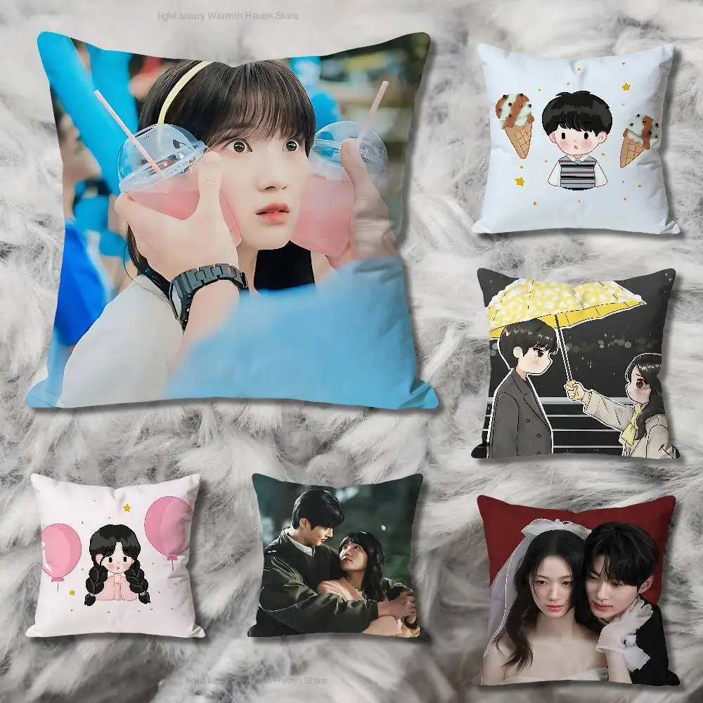 

L-Lovely R-Runner TV Anime Celebrity Merchandise All-Match Printed Pillow Case Sofa Car Office Room Decoration Protector