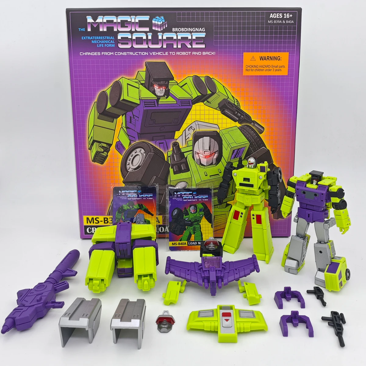 Magic Square MS-39A MS-40A 10cm MS39A MS40A Crane Load Devastator Mini Scale Transformation Robot Action Figure Toy