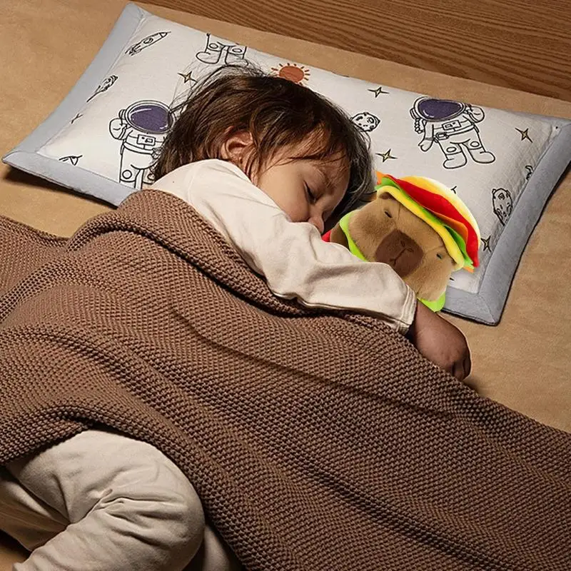 Hamburger Capybara Plush Capybara Plushies Cute Super Soft Doll Pillow Comfortable Exquisite Cartoon Animal Doll Toy For