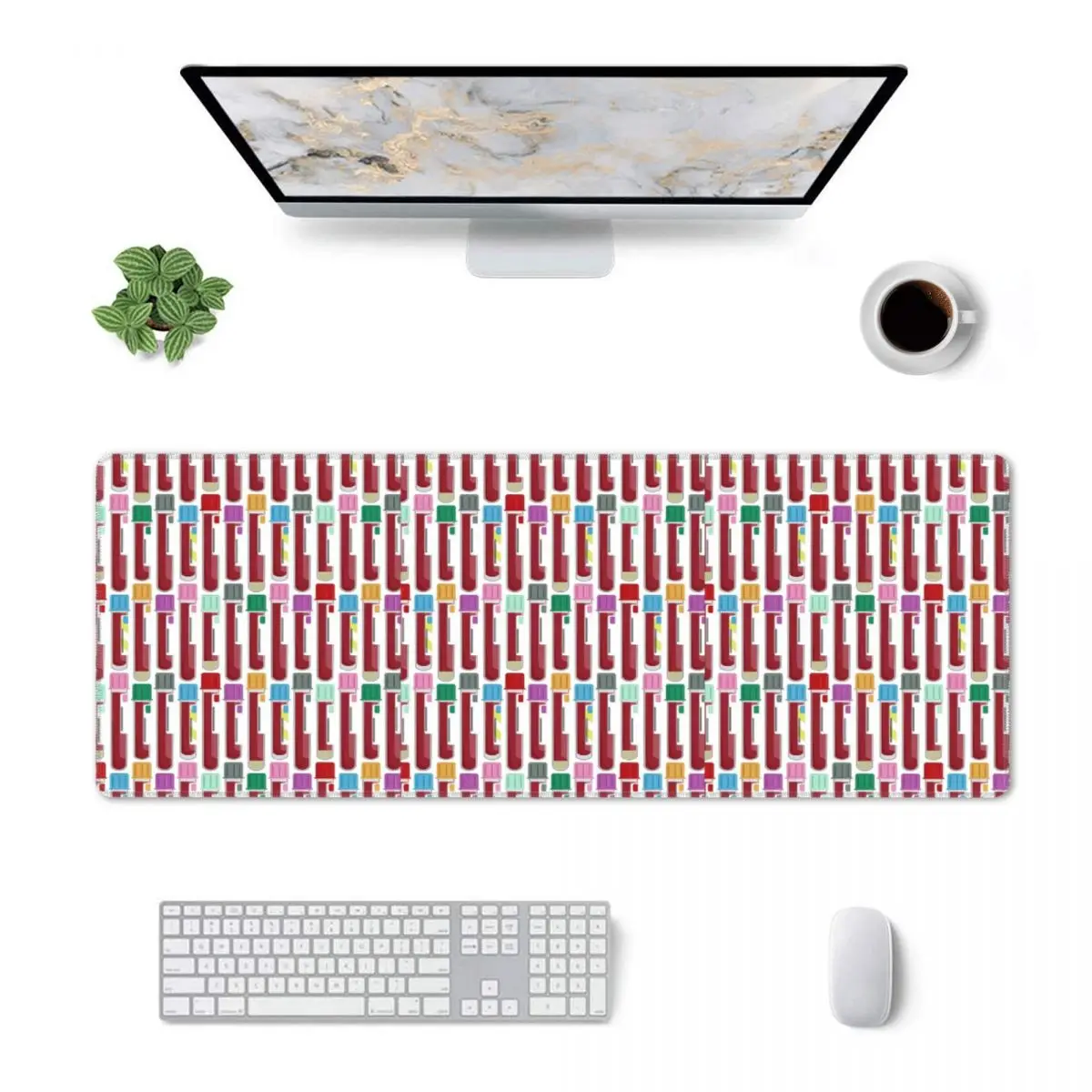 Large Mouse Pad Phlebotomy Blood Tubes Gamer PC Laptop Mats Keyboard Carpet Computer Gaming Office Accessories Desk Mat