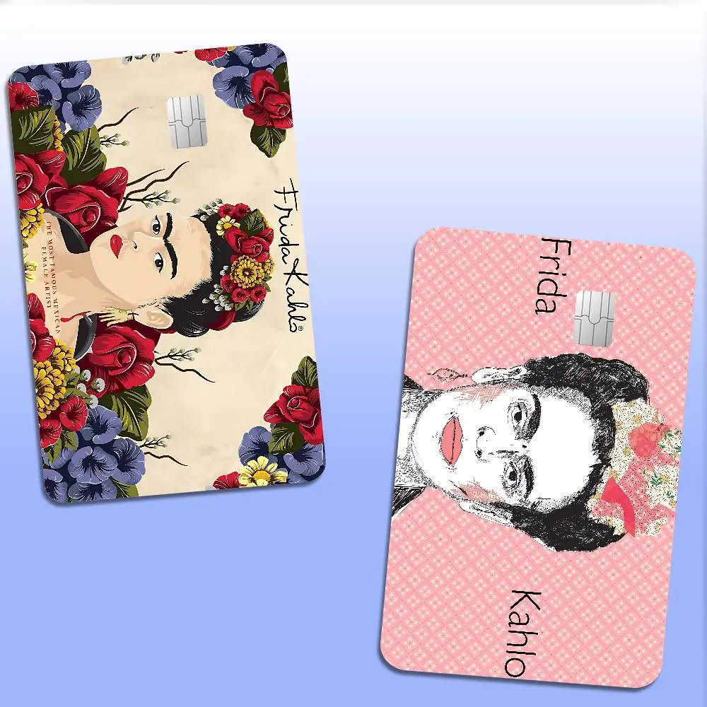 Artist F-Frida Kahlo Cartoon Credit Card Skin Stickers for Bank Card Bus Metro Card Sticker Waterproof Women Gift