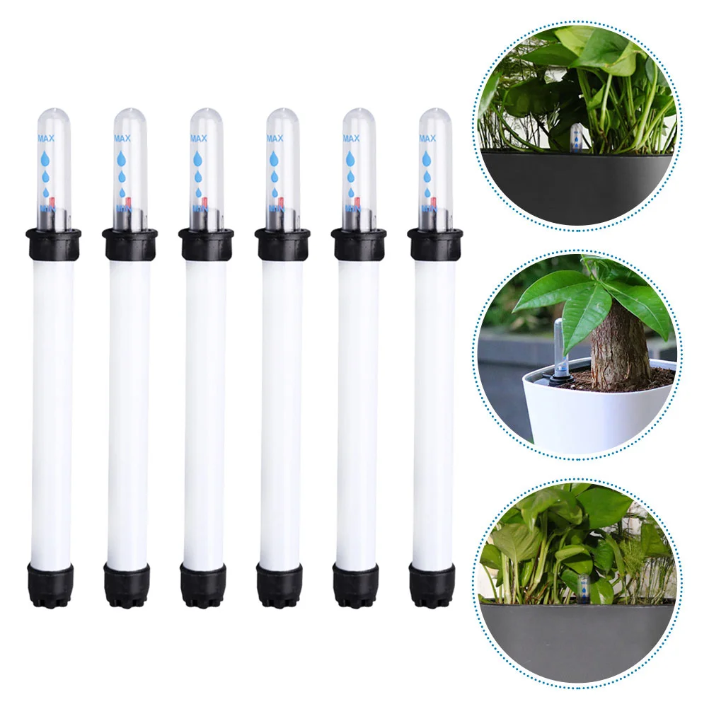 6 Pcs Water Level Indicator Plant Gauge Flower Pot Hose Flowerpot Moisture Plastic House Plants Indicators Table