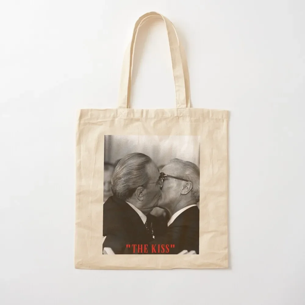 

The Kiss Erich Honecker and Leonid Brezhnev Tote Bag Fabric bag Big bag