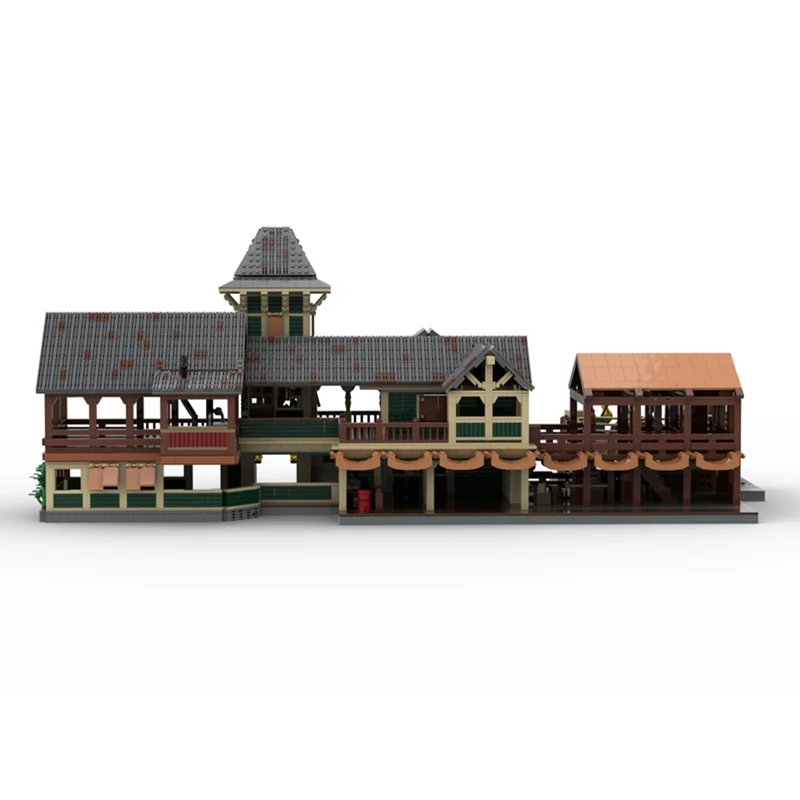 Cidade rua vista modelo moc blocos de construção selva navio cruzeiro casa modelo tecnologia tijolo diy brinquedo construção presentes do feriado