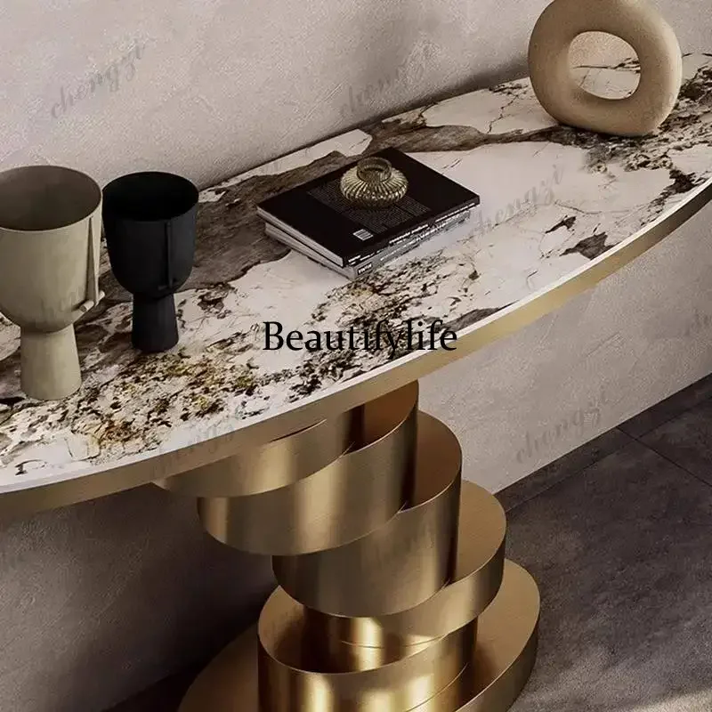 Design Simple Entryway Table Premium Aesthetic Elegant Luxury Coffee Tables Glamour Unique Consolle Ingresso Casa Home Furniture