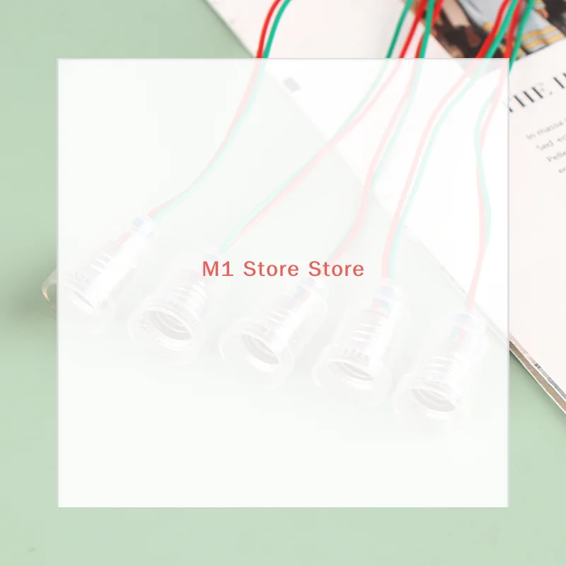 

5Pcs Universal E10 Lamp Holder With Wire Small Lampholder E10 Base Experiment Teaching Instrument Base E10 Lampholder Adapter