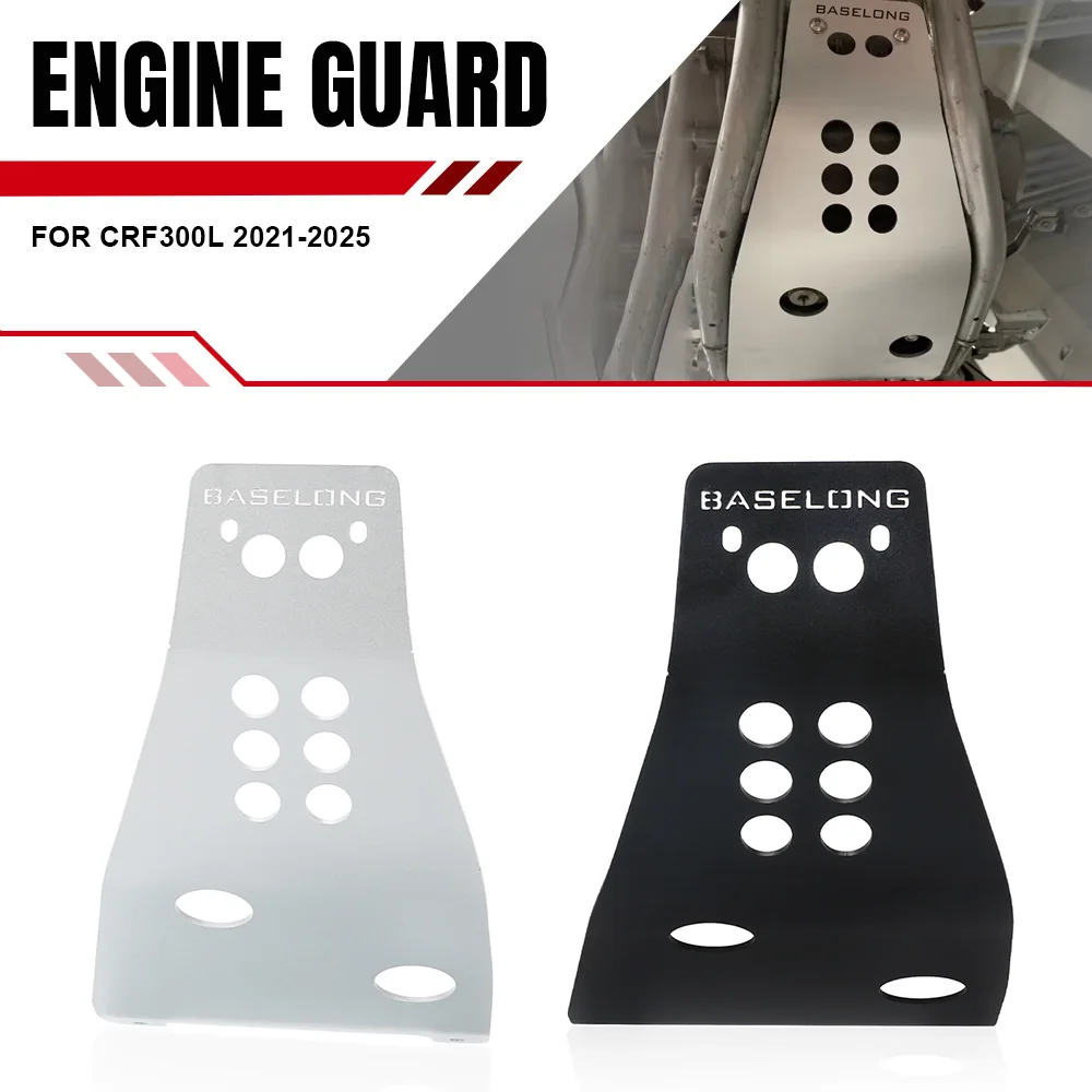 Motorcycle Engine Base Chassis Spoiler Guard Cover 2024 2025 CRF 300L New Skid Plate Protector For HONDA CRF300L 2021 2022 2023