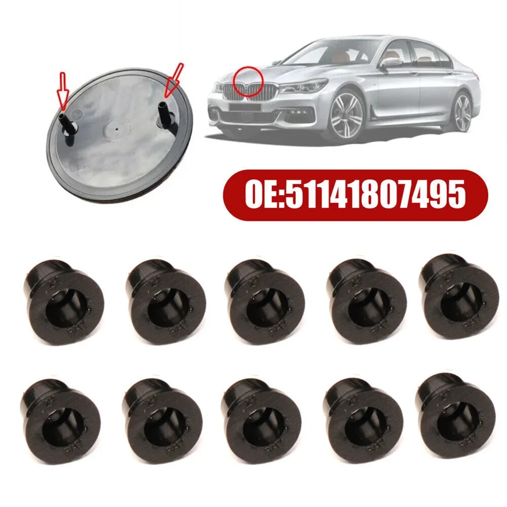 Engine Grommets Car Accessories Black Car Parts For BMW 3 5 6 7 Series 82mm Front Hood 10 PCS None 100% Brand New