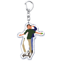 Classic TV Show Acrylic Keychains Ring for Accessories Bag Women Friends Quotes Letters Pendant Keyring Jewelry Fans Gifts