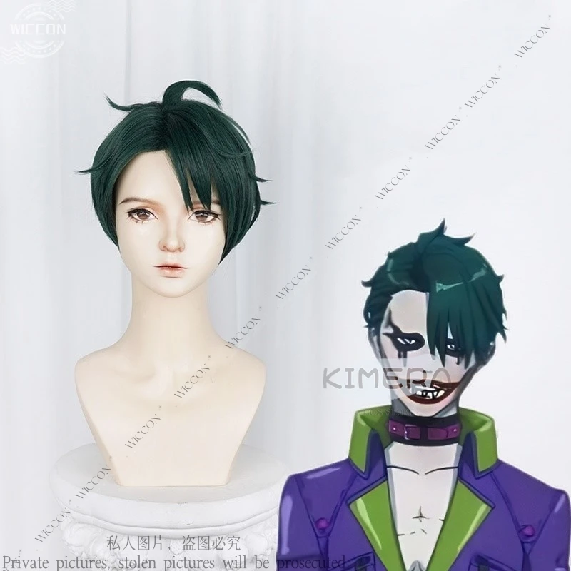 Joker Anime Cosplay Kostuum Pruik Groene Vermomming Volwassen Outfits Mannelijke Halloween Carnaval Party Pak Voor Man Dagelijkse Outfit Rollenspel