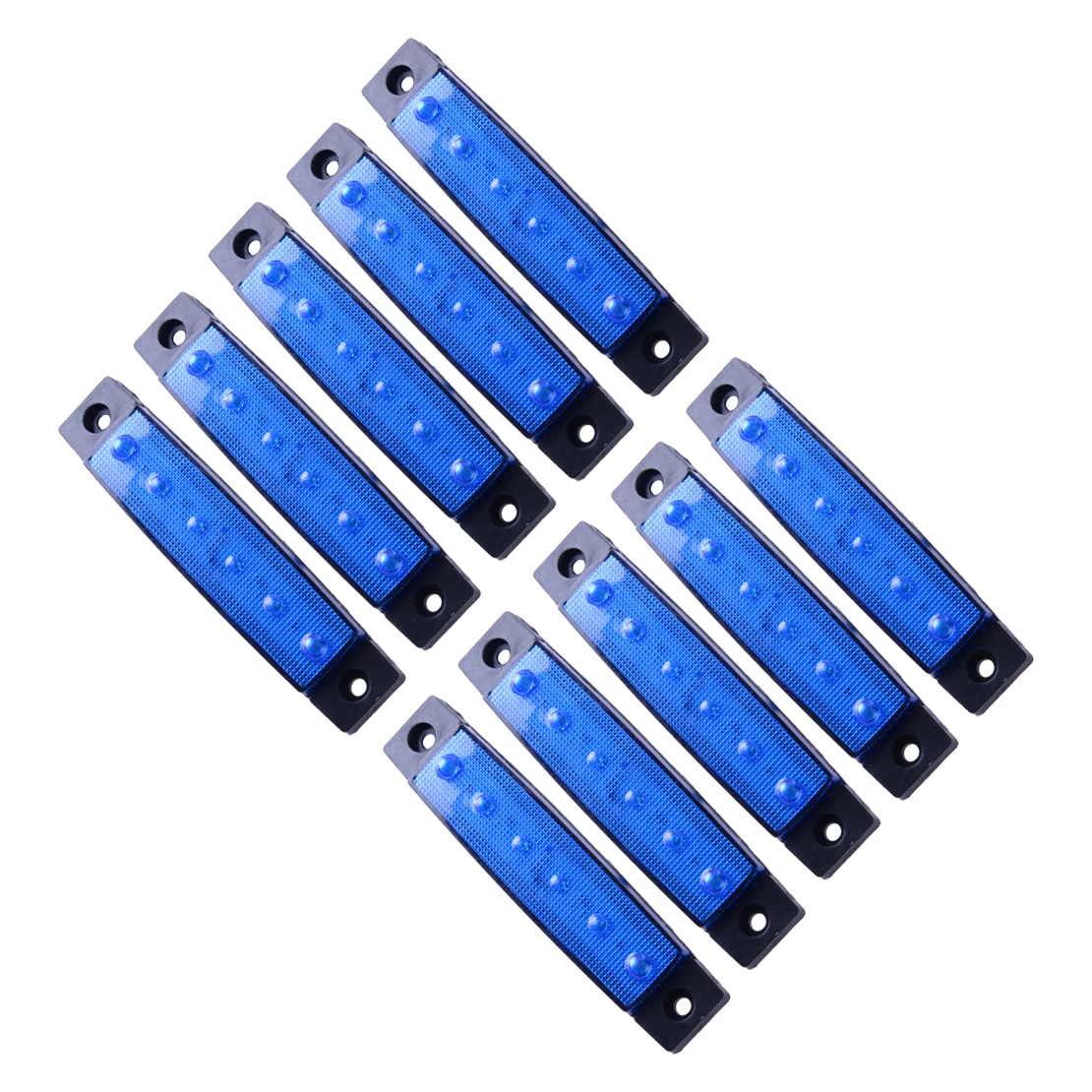 NEW 10pcs LED Deck Courtesy Navigation Light Waterproof Blue Stern Transom Lamp Decorate for Marine Fishing Pontoon Sailboat 12V