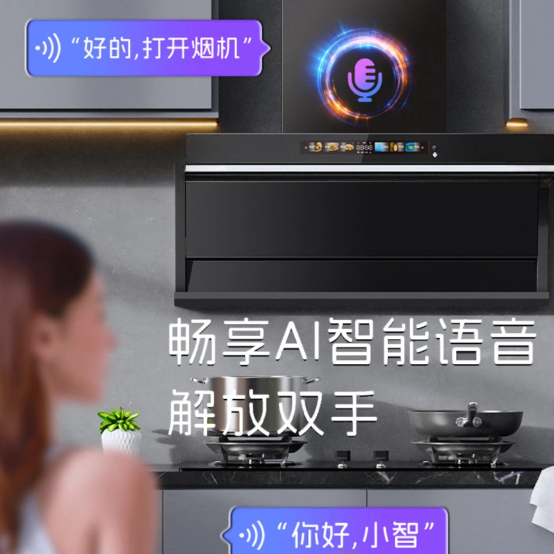 Cappa aspirante grande da cucina per uso domestico a forma di 7 smantellamento e lavaggio gratuiti