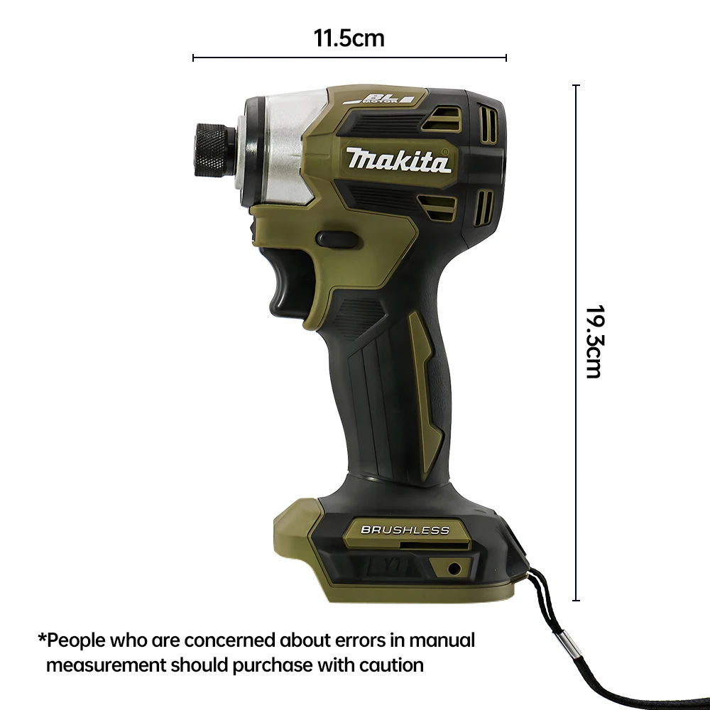 Makita 18V DTD173 Green Drill Brushless Power Tool for Home Improvement And DIY Projects 180Nm Electric Drill Wood/Bolt/T-Mode