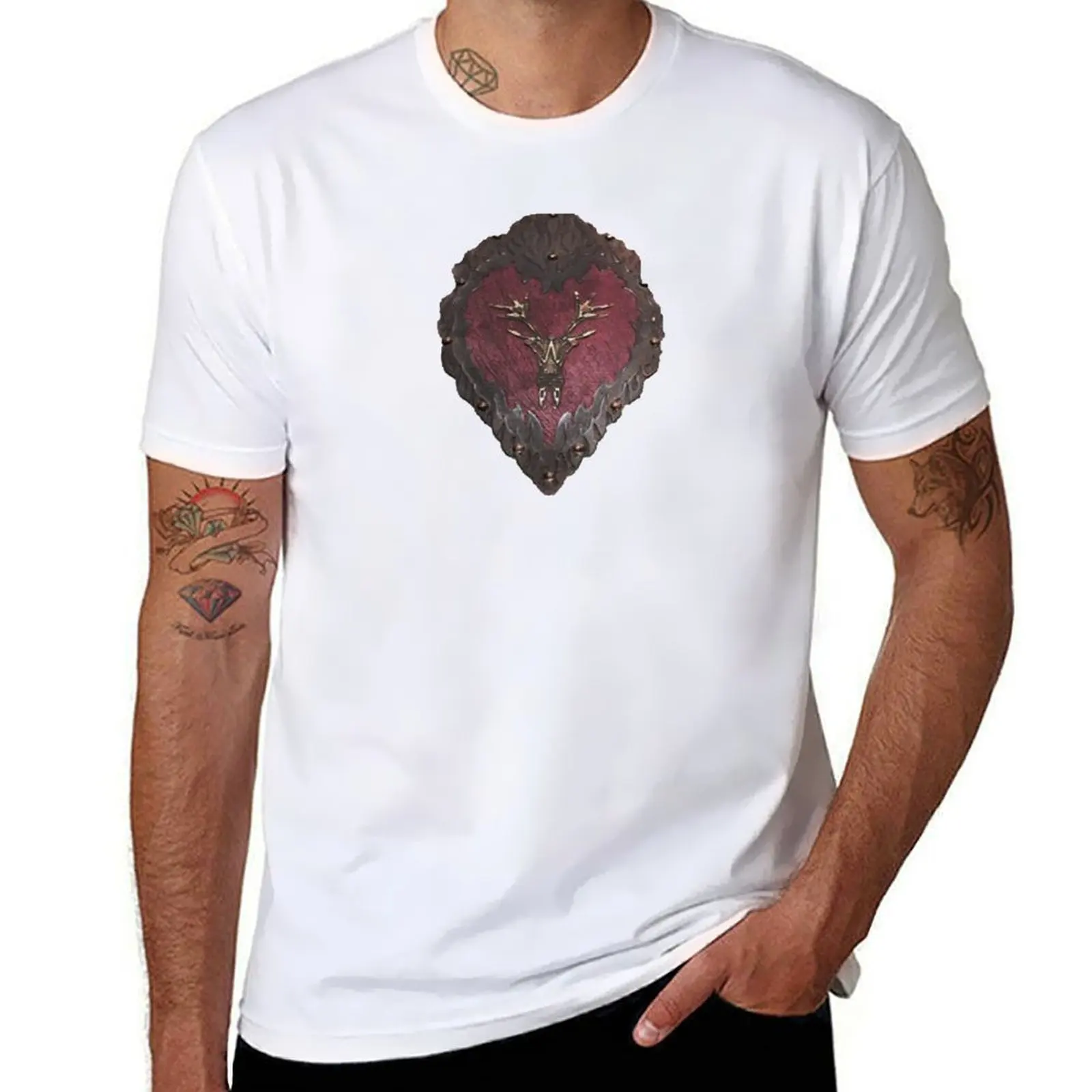 

Stannis' armour T-Shirt cotton t shirts man 100% t shirts with prints T-Shirt