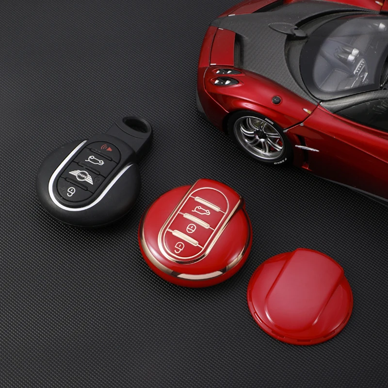 TPU Car Key Shell Fob Cover for BMW MINI COOPER S ONE JCW F54 F55 F56 F57 F60 CLUBMAN COUNTRYMAN Key Case Protector Keychain view 6