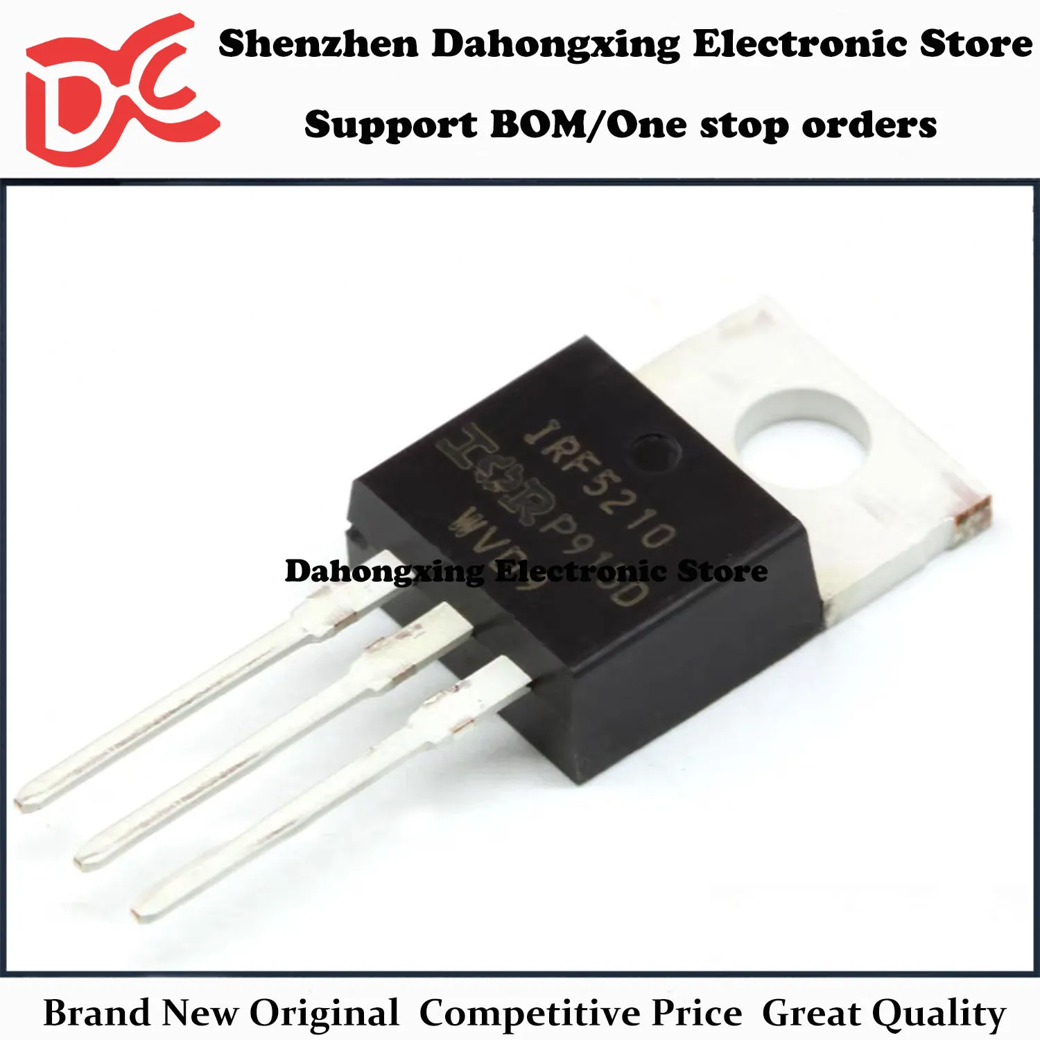 New Original 10Pcs IRF5210PBF IRF5210 TO-220 40A 100V MOSFET Field Effect Transistor Electronic Components Great Quality