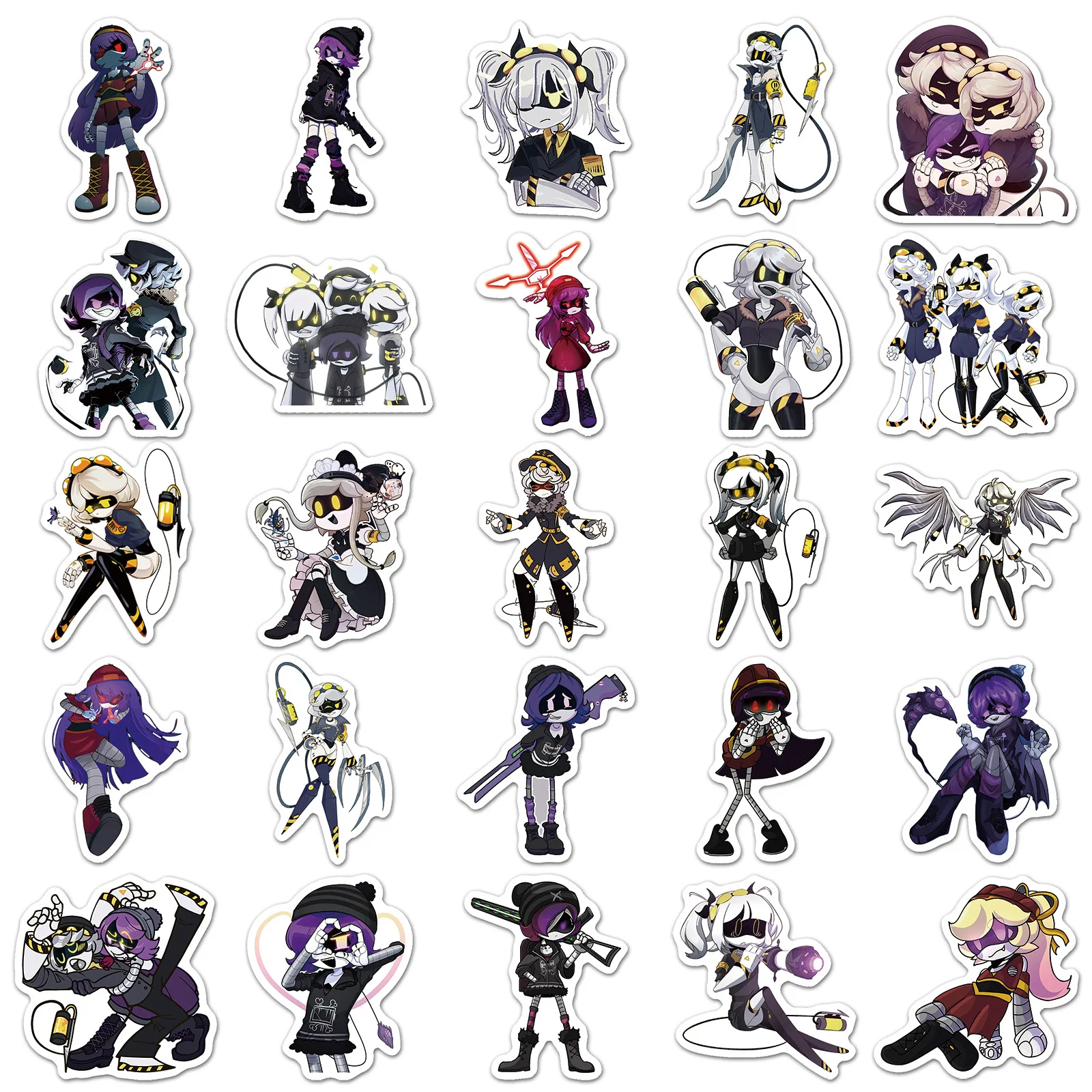 50PCS New Murder Drones Cartoon Stickers Funny Animation Graffiti Decoration DIY Kids Toys Fridge Laptop Guitar Car Bike Decals