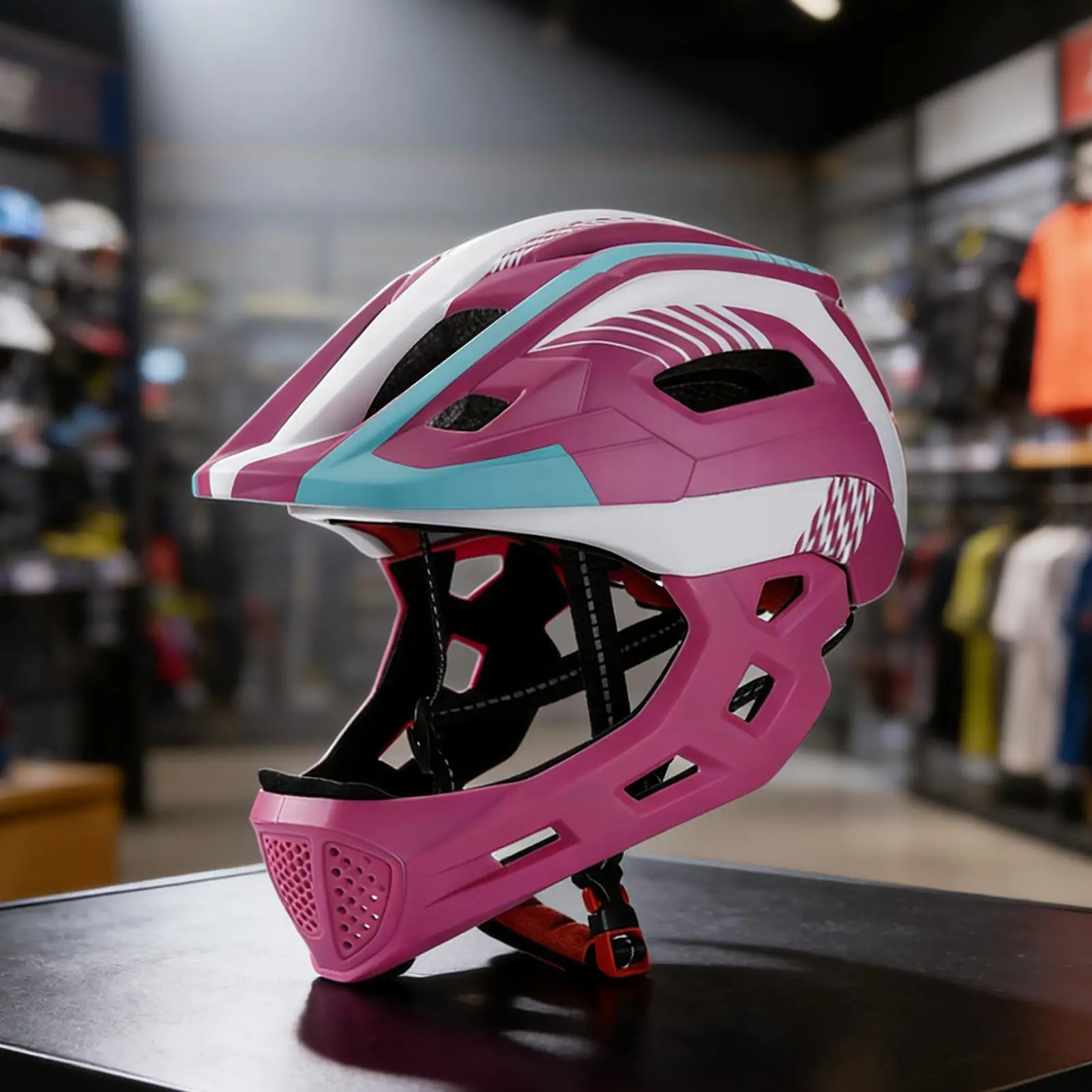 

Full Face Helmet Kids Cycling Protective Gear Child Motorcycle Helmet For Boys Girls Youth Riders Skateboarders Beginners